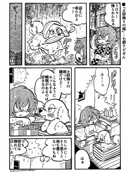 土砂降りの雨 