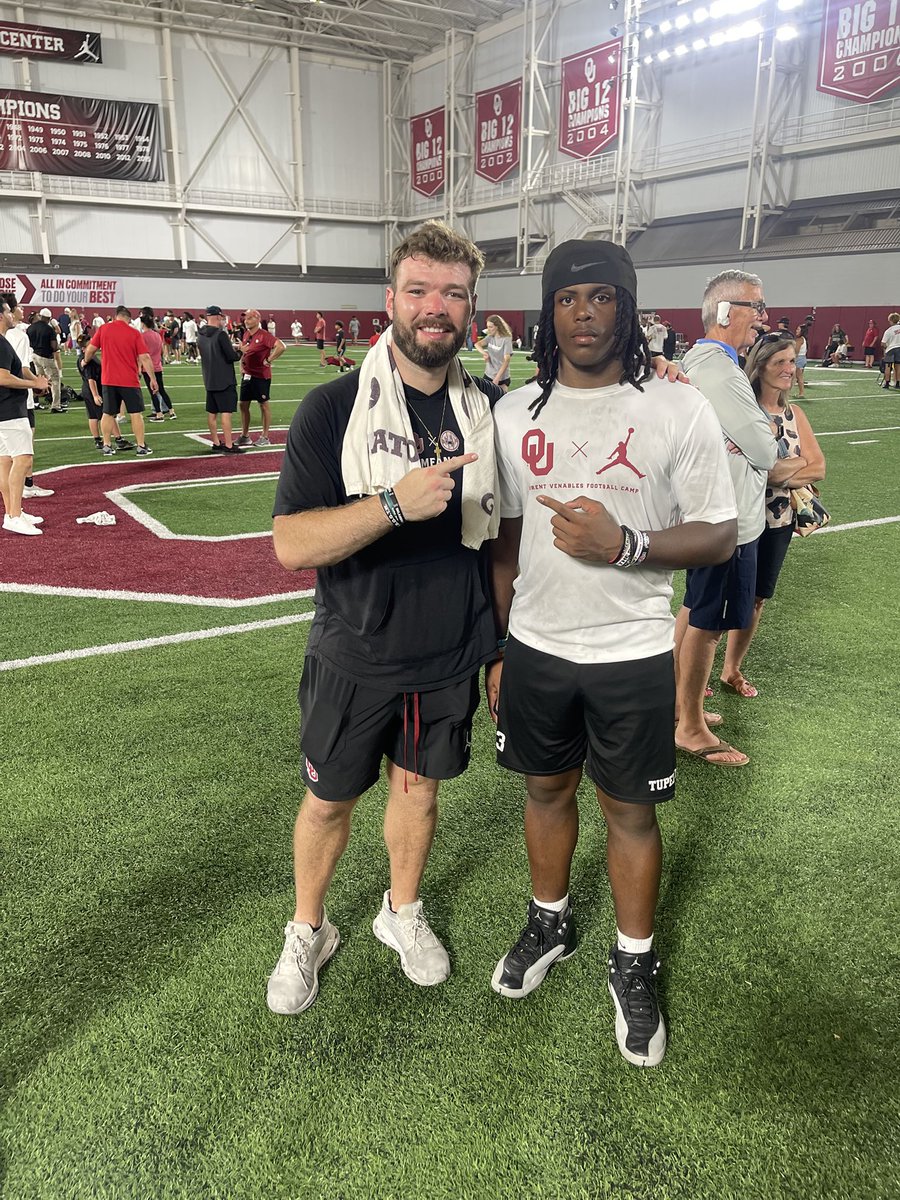 Kaiden Buchanan (@kaiden_buchanan) on Twitter photo After a great camp & conversation with <a href="/CoachVenables/">Brent Venables</a> i'm blessed to receive my 15th offer from <a href="/OU_Football/">Oklahoma Football</a> <a href="/JamesSkalski/">James Skalski</a> <a href="/jwesleyg1228/">Wesley Goodwin</a> <a href="/Scott_Orders/">Scott Orders</a> <a href="/CoachNDreiling/">Nate Dreiling</a> <a href="/ThardiN1235/">Ty Hardin</a> <a href="/JordanInTheSip/">Jordan Graham</a> <a href="/DYoung386/">Daniel Young</a> <a href="/MacCorleone74/">Rion (Ree-un) Young</a> <a href="/ChadSimmons_/">ChadSimmons</a> <a href="/coach_hadac/">Coach Isaac</a> <a href="/5StarFBRecruits/">5 Star Football Recruiting</a> After a great camp & conversation with <a href="/CoachVenables/">Brent Venables</a> i'm blessed to receive my 15th offer from <a href="/OU_Football/">Oklahoma Football</a> <a href="/JamesSkalski/">James Skalski</a> <a href="/jwesleyg1228/">Wesley Goodwin</a> <a href="/Scott_Orders/">Scott Orders</a> <a href="/CoachNDreiling/">Nate Dreiling</a> <a href="/ThardiN1235/">Ty Hardin</a> <a href="/JordanInTheSip/">Jordan Graham</a> <a href="/DYoung386/">Daniel Young</a> <a href="/MacCorleone74/">Rion (Ree-un) Young</a> <a href="/ChadSimmons_/">ChadSimmons</a> <a href="/coach_hadac/">Coach Isaac</a> <a href="/5StarFBRecruits/">5 Star Football Recruiting</a>