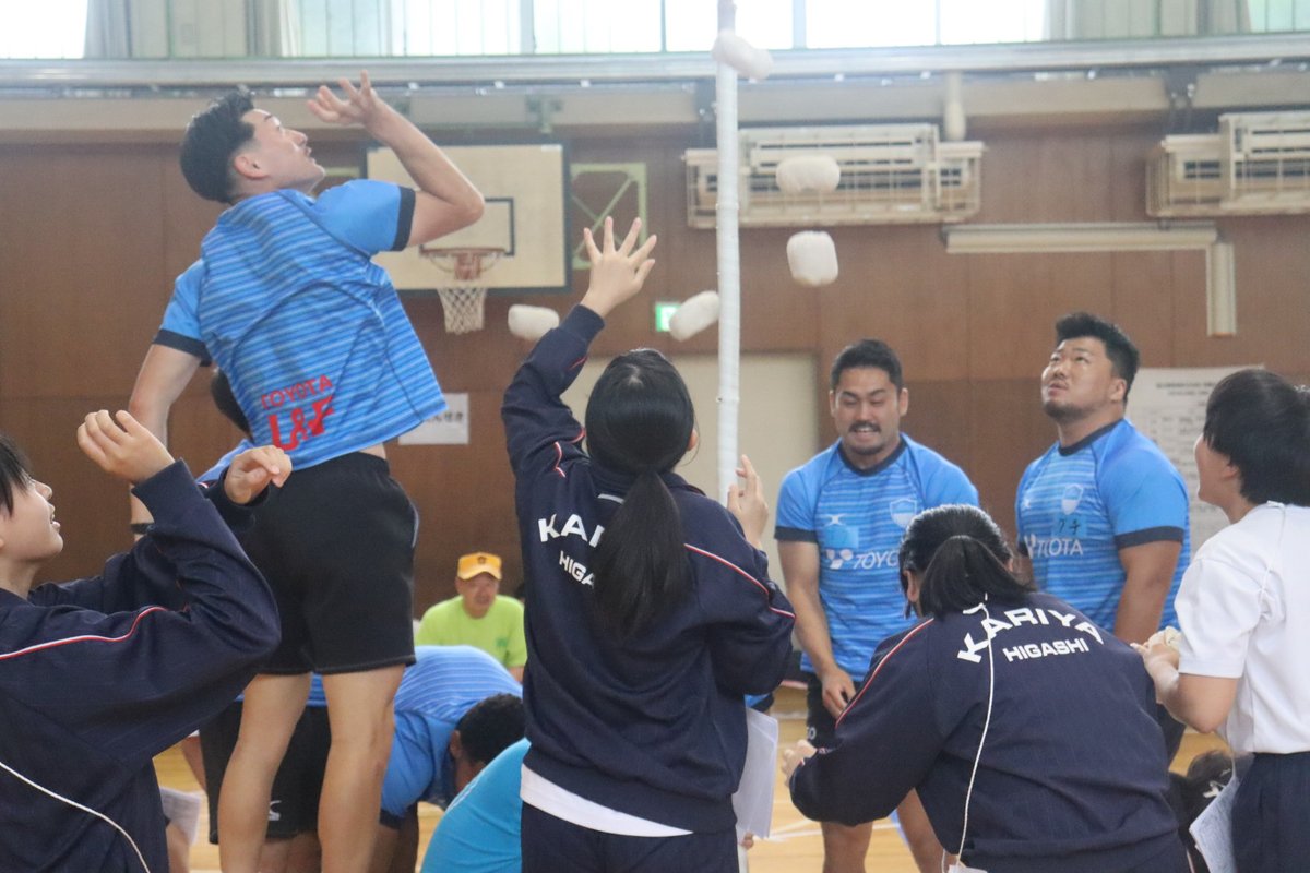 6月8日（日）、熊地区運動会に参加しました🏃‍♂️✨

玉入れやリレーを通じて地域の皆さんと交流し、子どもたちの笑顔😊や応援📣にも元気をもらいました！

熊地区の皆さま、ありがとうございました！

#豊田自動織機シャトルズ愛知 #地域交流 #運動会