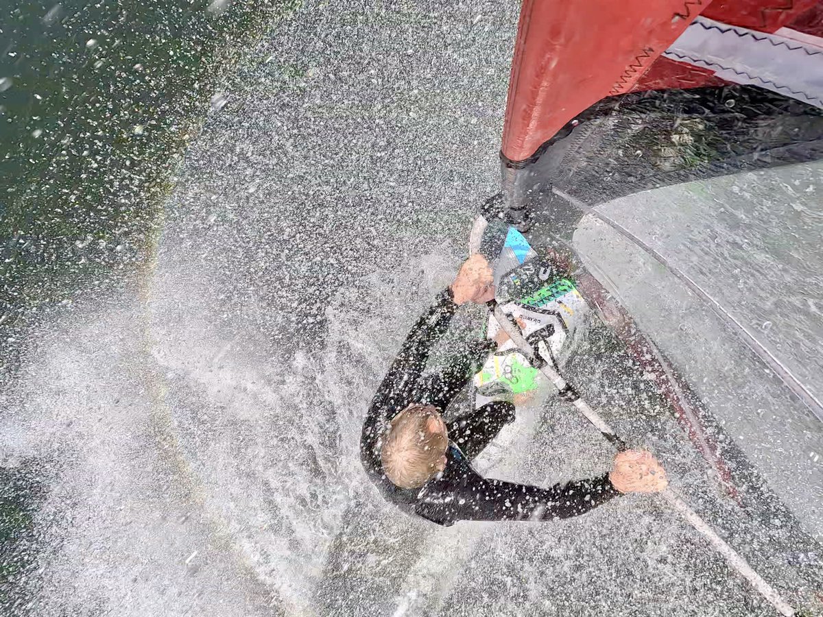 RickStrahl's tweet photo. That’s what we call a Whiteout! 

Insane day on the water today with gusts to 50mph and mast high swell rolling down the river.

Not forecast either which makes it all the better!

#gorgelife https://t.co/mZ0swE1uWq