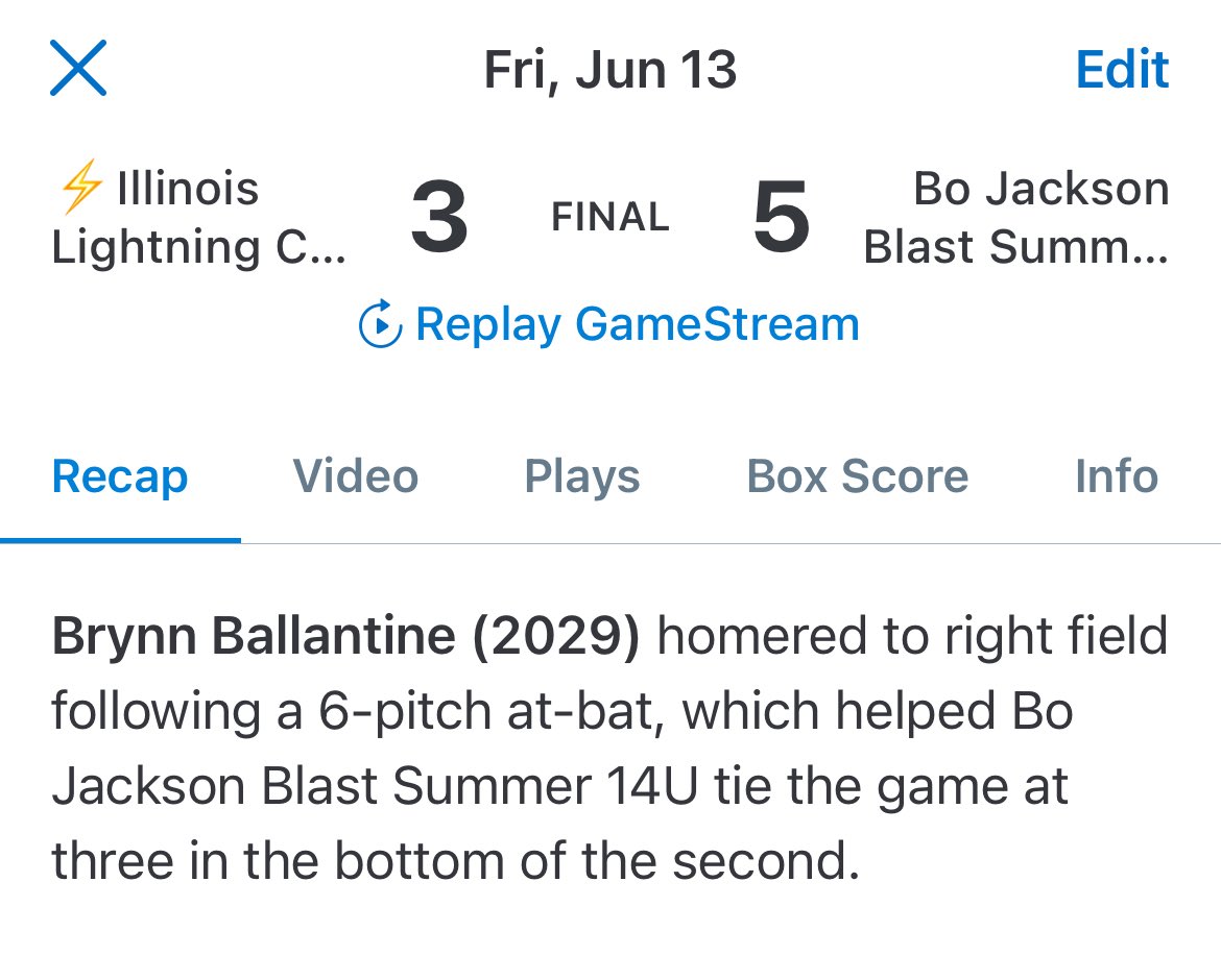 Bo Jackson Blast 2010 (@2010boblastil) on Twitter photo 💣Bombs Away💣 <a href="/BrynnB2029/">Brynn Ballantine</a> hit an in the park homer to tie up the game! A Brynn right field special! 💣Bombs Away💣 <a href="/BrynnB2029/">Brynn Ballantine</a> hit an in the park homer to tie up the game! A Brynn right field special!