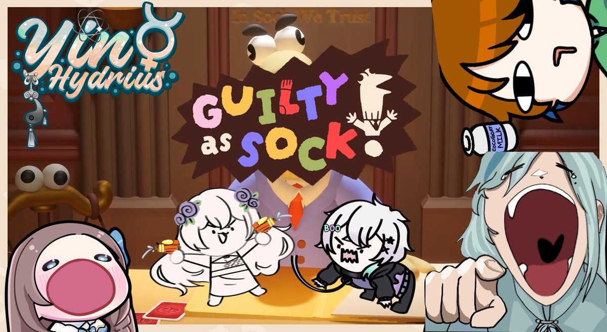 Yin Hydrius 🥼🧪| Homunculus ENVtuber (@yhydrius) on Twitter photo That's it! Let's bring our grievances to the table in Guilty as Sock! Starring me, @cadecorvus @arimevern <a href="/BaiFeiyan/">Bai Feiyan 🐍❄️ | Snektuber | L2D Rigger</a> and <a href="/SlimeWaifu_/">Slime🫧🐥| Vtuber?</a> ! It's not petty if it's right! Right? Come on by, links are in the replies~ #VTubersAreStillWatching #VtuberSupport That's it! Let's bring our grievances to the table in Guilty as Sock! Starring me, @cadecorvus @arimevern <a href="/BaiFeiyan/">Bai Feiyan 🐍❄️ | Snektuber | L2D Rigger</a> and <a href="/SlimeWaifu_/">Slime🫧🐥| Vtuber?</a> ! It's not petty if it's right! Right? Come on by, links are in the replies~ #VTubersAreStillWatching #VtuberSupport