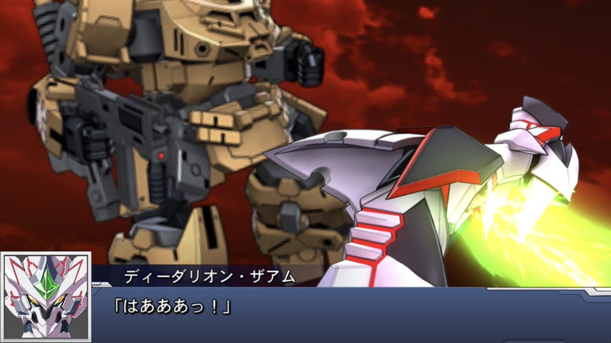 tiger6122's tweet photo. まさかの大張スティック実装！？
これにはブレイバーンもニッコリ。

#スパロボDD 
#ディーダリオン
#ブレイバーン
#大張正己 https://t.co/xJcO5ft0S7