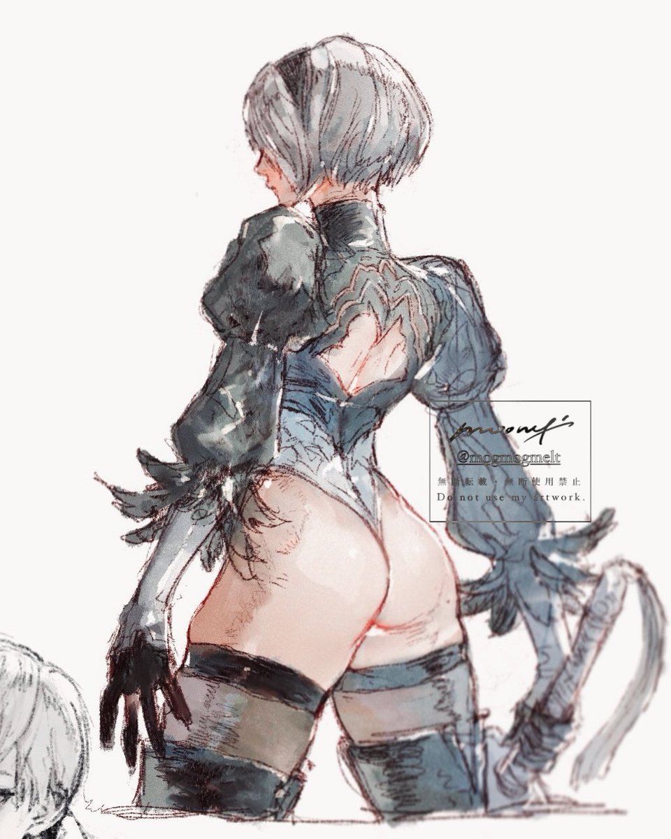 #軽い気持ちで描いたら思った以上に反響があった絵
練習で描いた2B