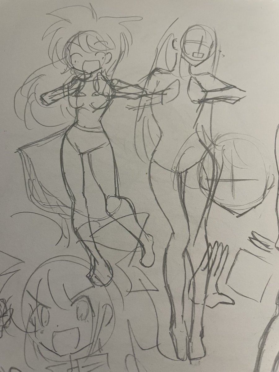 「#皆さんラフと塗った後を見せてください キャラクターのラフをざっくり描いてから 」|舞調（ぶちょう）のイラスト