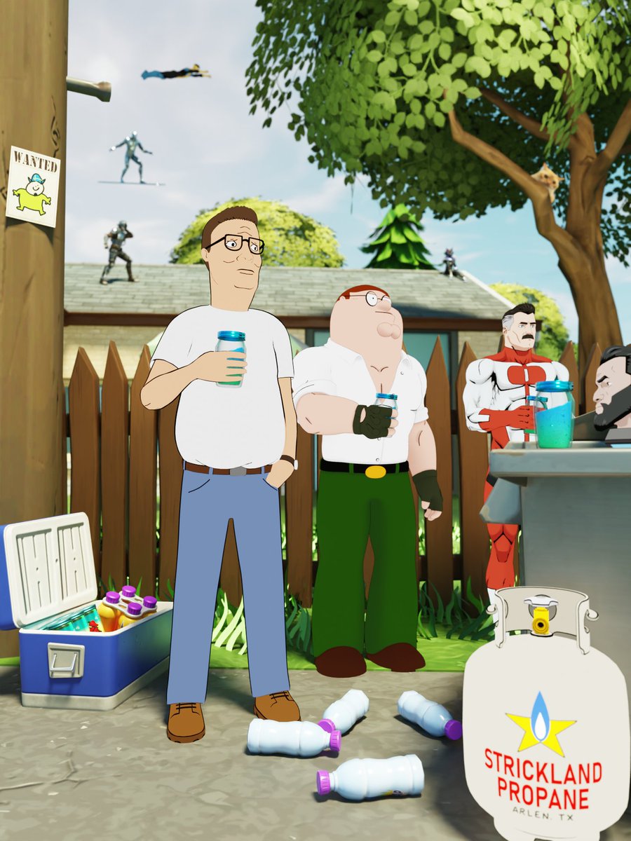 xtreme_192's tweet image. Hank Hill may be a bit lost, but he still enjoys hanging out

#Fortnite #FortniteArt #FortniteSuper #KingOfTheHill #Blender