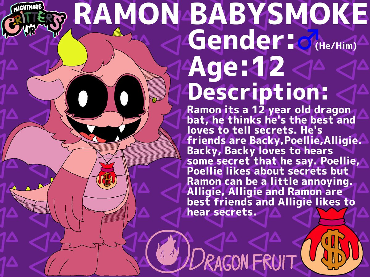 RoshTheRacoon8's tweet image. Nightmare Critters JR 2/4

Ramon Babysmoke!

#NightmareCritters #NightmareCrittersAU #NightmareCrittersJR #RamonBabysmoke