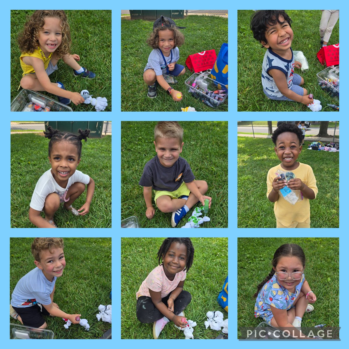 Ms. Melissa’s class tie dyed T-shirts to wear on the last day of school!
