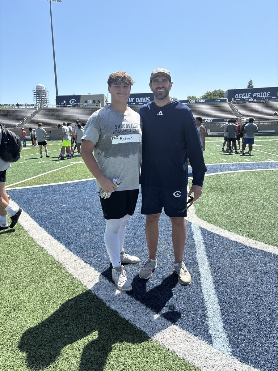 Lucca Antonini (@luccantonini) on Twitter photo Thank you to <a href="/ucdavisfootball/">ucdavisfootball</a> for hosting such an amazing camp yesterday! I appreciate all the coaches for making me a better player! <a href="/mcody83/">Mike Cody</a> <a href="/CoachJerryBrady/">Jerry Brady</a> <a href="/coach_schaft/">Coach Schaft</a> <a href="/CoachCarskie/">David Carskie 🪓</a> Thank you to <a href="/ucdavisfootball/">ucdavisfootball</a> for hosting such an amazing camp yesterday! I appreciate all the coaches for making me a better player! <a href="/mcody83/">Mike Cody</a> <a href="/CoachJerryBrady/">Jerry Brady</a> <a href="/coach_schaft/">Coach Schaft</a> <a href="/CoachCarskie/">David Carskie 🪓</a>