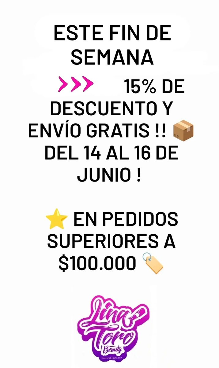 Sorpresa pa que aprovechen y se surtan❤️ linatorobeauty.com