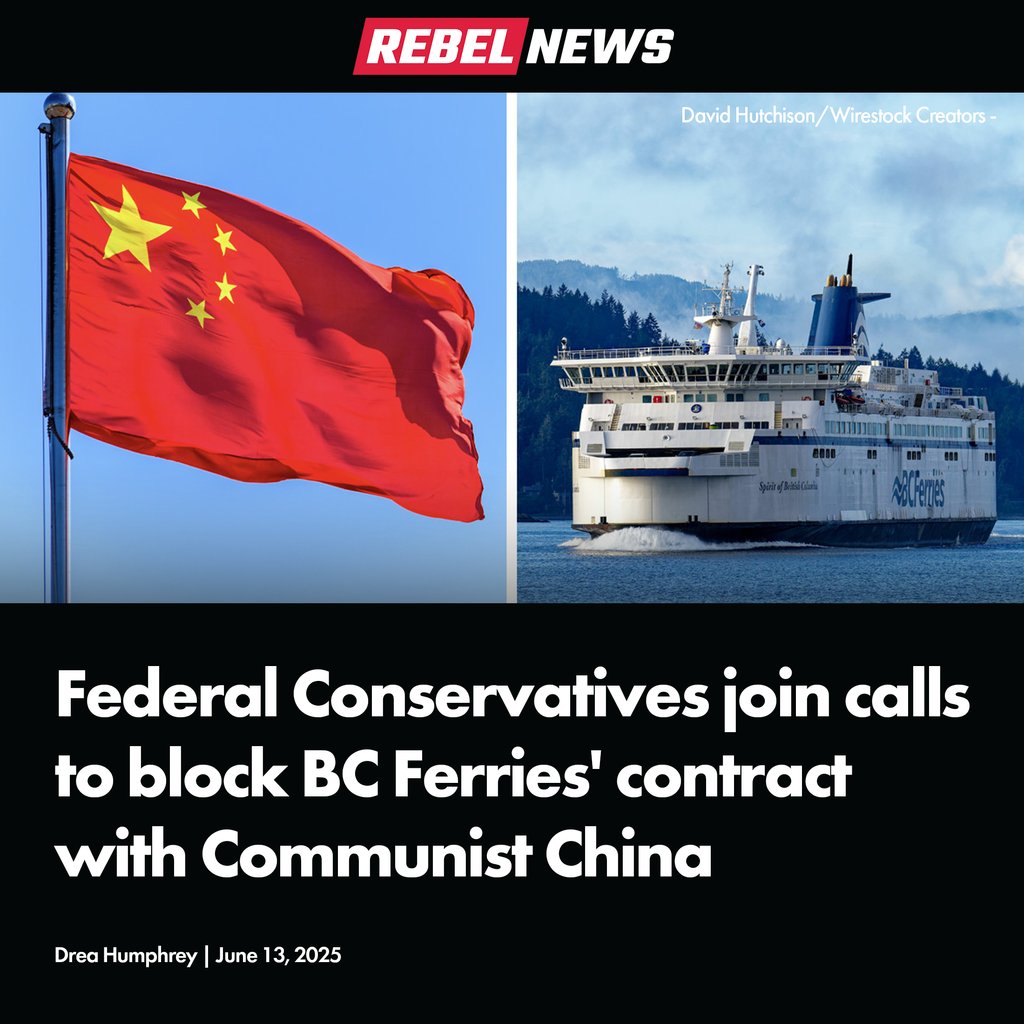 All elbows, no backbone: BC Ferries still plans to send jobs and billions of dollars to China despite political outrage.

READ MORE: rebelne.ws/3FBh51i