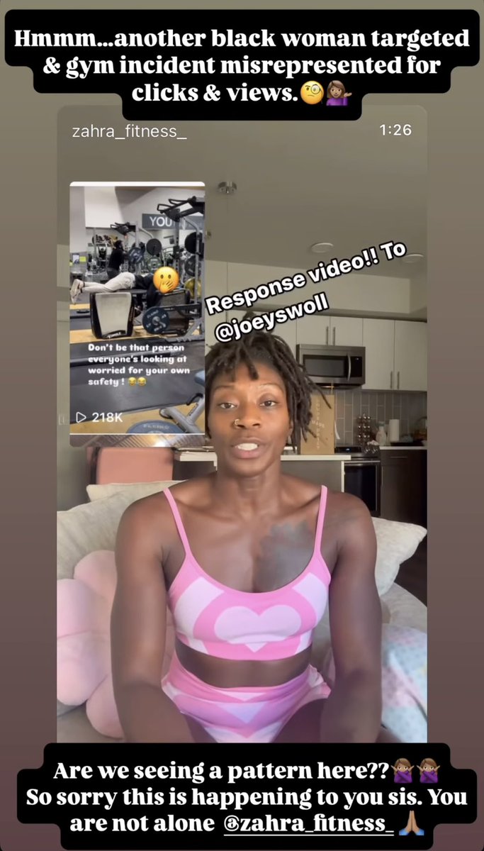 24 hours trying to defame me as being a racist, homophobic, misogynist as well as threatening to sue me only to have my entire community, including the incredible black and LGBTQ members, defend me calling her out on her lies, delusion, and lack of accountability. The gym