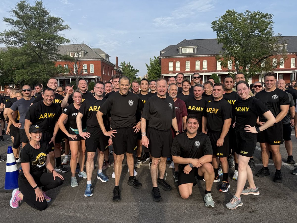 LTG Anthony R. Hale (@wolfpack_90) on Twitter photo Great way to start Friday the 13th with our G2 Team celebrating our Army’s 250th Birthday with a run. <a href="/USArmyIntelG2/">U.S. Army Intel G2</a> Great way to start Friday the 13th with our G2 Team celebrating our Army’s 250th Birthday with a run. <a href="/USArmyIntelG2/">U.S. Army Intel G2</a>