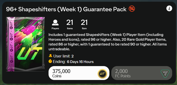 MmoexpService's tweet image. 🚨96+ Shapeshifters(Week 1) Guarantee Pack for FREE
🌈Who wants?

✅Follow @MmoexpService &amp;amp; Retweet &amp;amp; comment your platform &amp;amp; Like for a chance to win.

TWO winners will be up soon! #FUT #ShapeShifters #FC25 #mmoexp