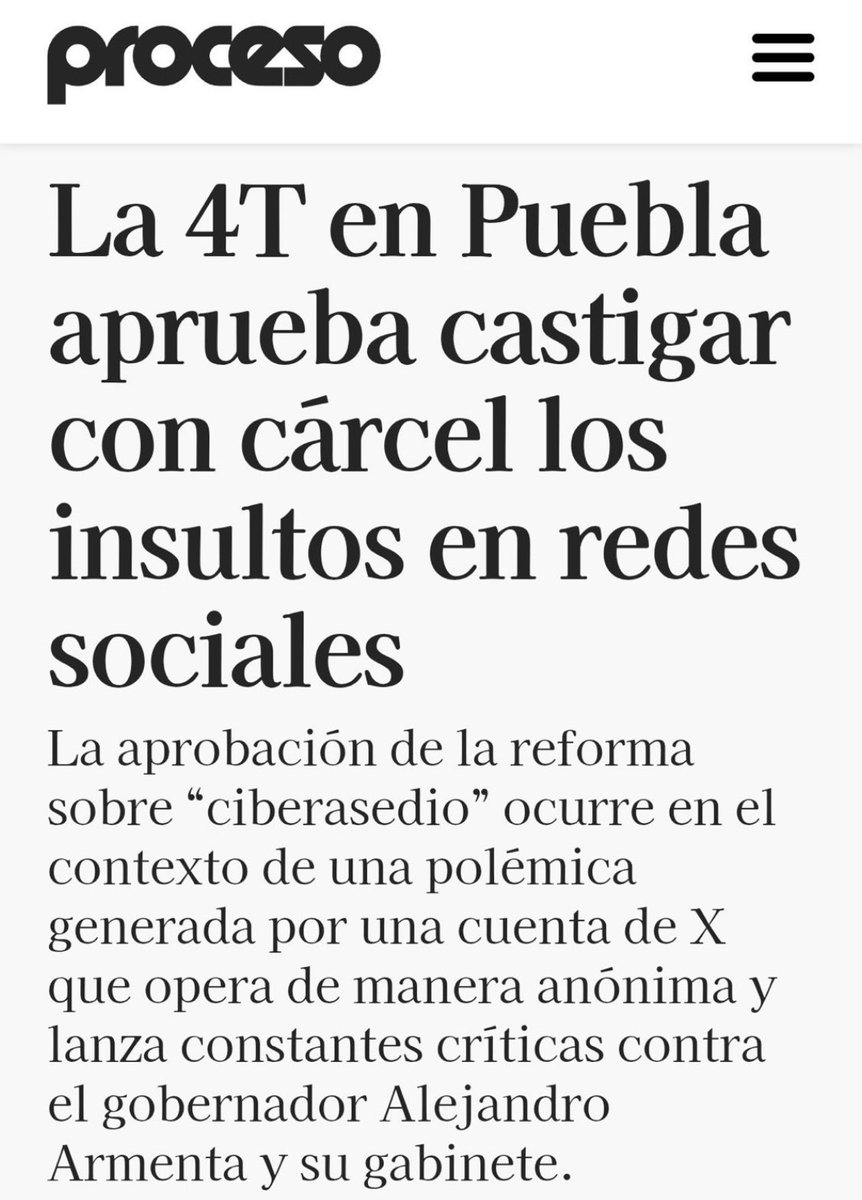 casaverde72's tweet image. 🚨 Lo que está pasando en #Puebla es verdaderamente grave.

El gobernador @armentapuebla_ amenaza con expropiar a privados que no lo obedezcan…

Y ahora persigue a quien lo critique en redes sociales.

📛 La libertad está bajo amenaza.
📢 Debemos levantar la voz antes de que…