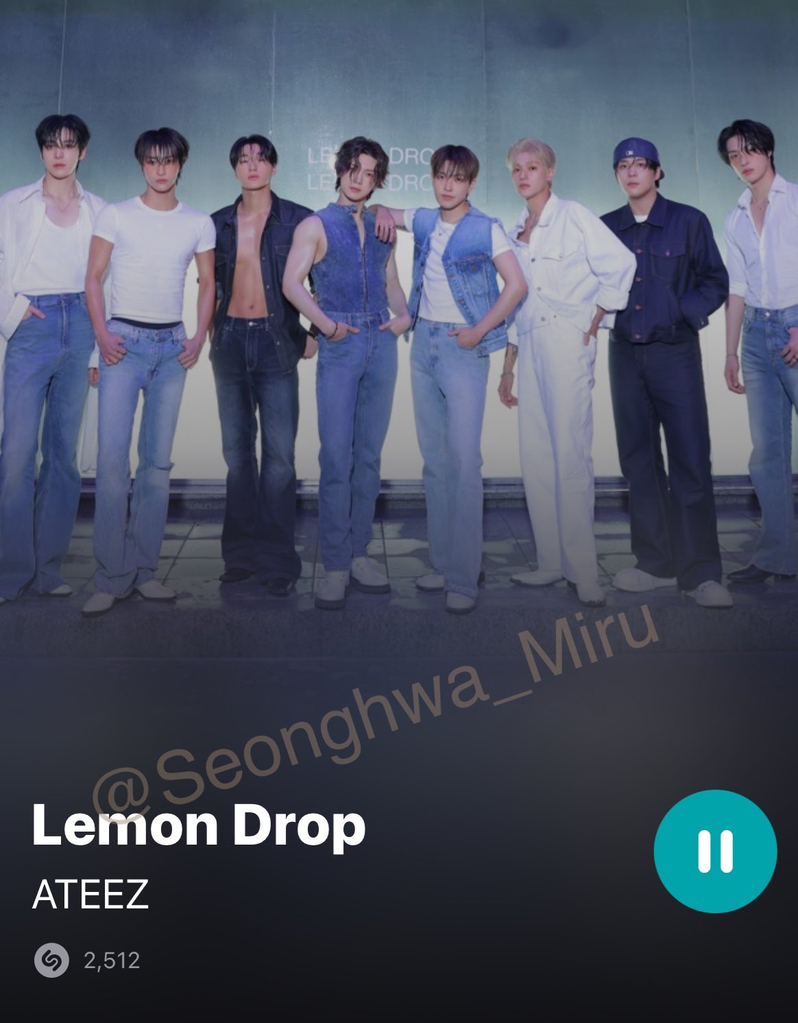 ATEEZ アチズ Lemon Drop サノク 限定 ギフト グラス（❤︎ Miru