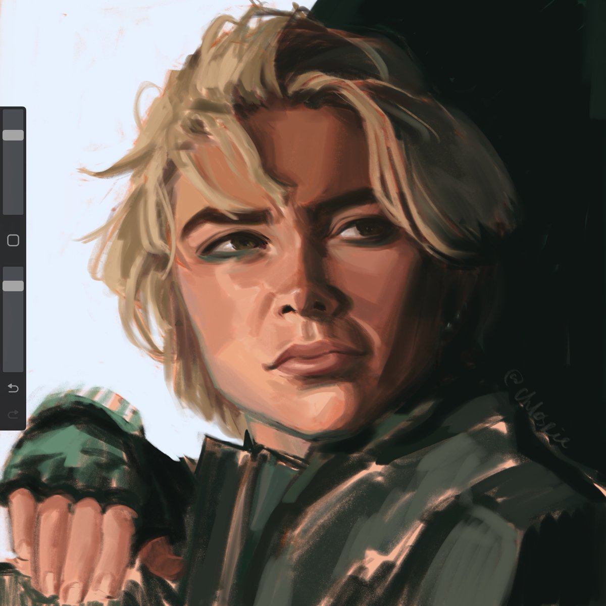 chlosrie's tweet image. yelena study ☀️ #thunderbolts