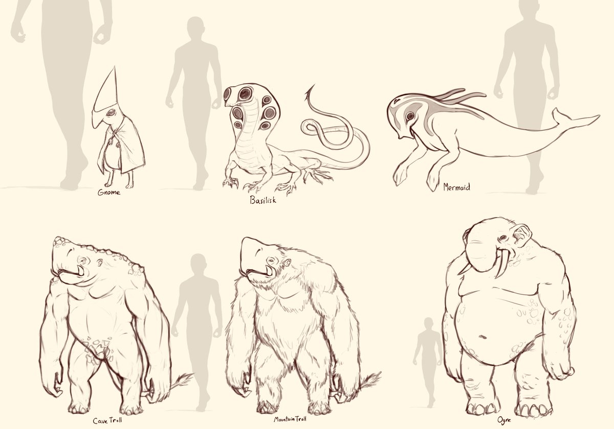 goosedemonpit's tweet image. Whoa, some fantasy creatures in the Arcwell universe.