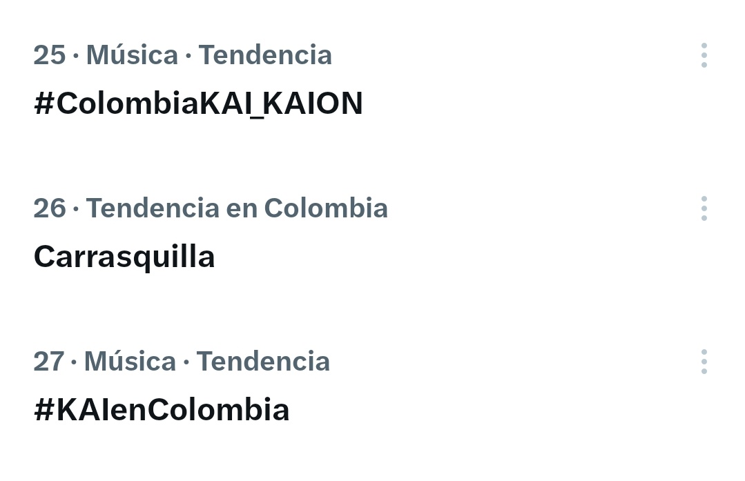 Aquí queremos a Kai en Colombia 🇨🇴 y no vamos a rendirnos

#KAIenColombia 
#ColombiaKAI_KAION 

<a href="/fenix_latam/">FENIX ENTERTAINMENT</a> <a href="/FnixColomb15751/">Fenix Colombia</a> <a href="/OcesaColombia/">Ocesa Colombia</a> <a href="/paramo_presenta/">Páramo Presenta</a> <a href="/moveconcertsco/">Move Concerts Colombia</a> <a href="/LiveNation/">Live Nation</a> 
<a href="/weareoneEXO/">EXO</a> <a href="/SMTOWNGLOBAL/">SMTOWN</a>