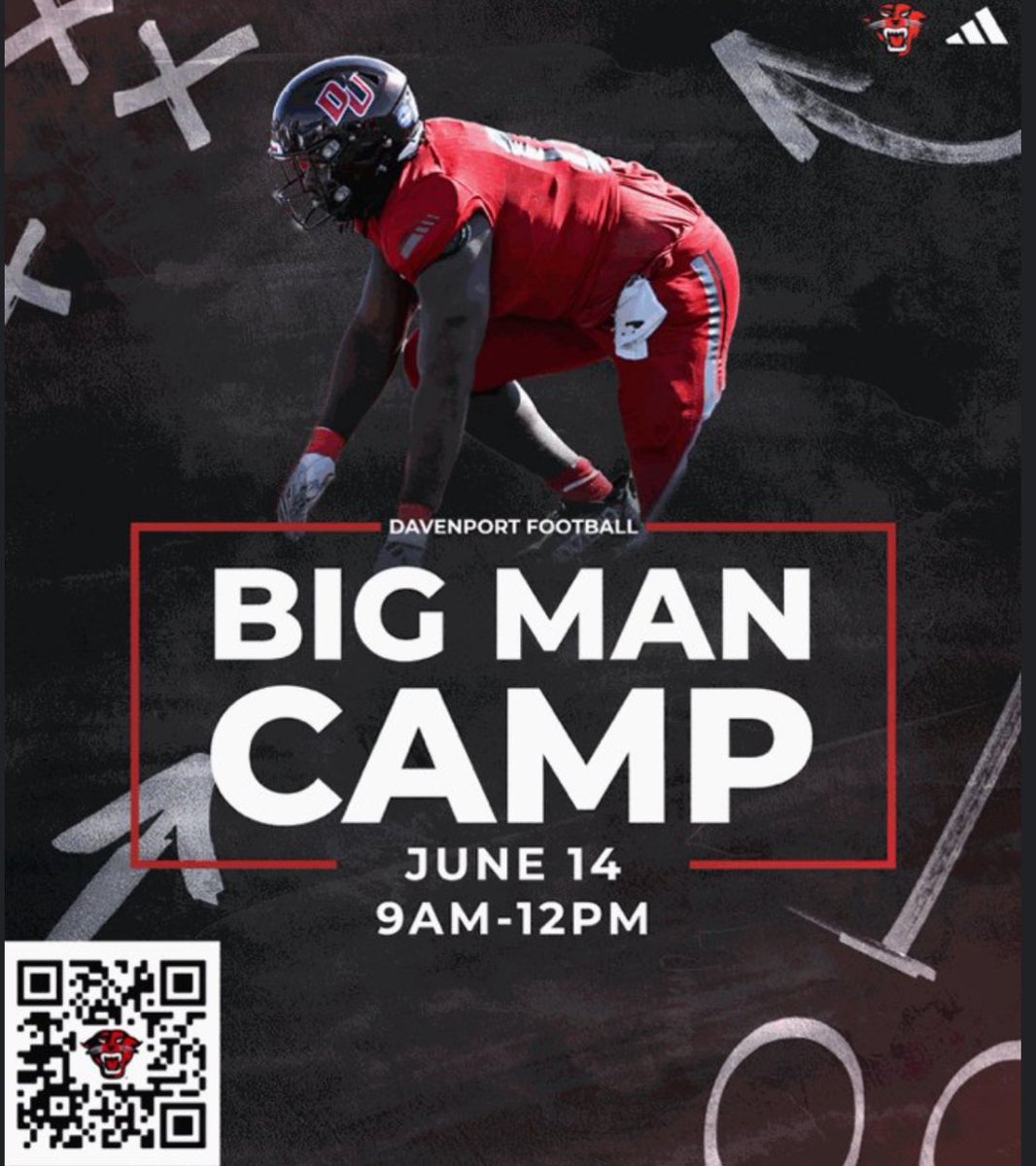 Excided to be attending Davenports big man camp tomorrow. <a href="/DU_Football/">Davenport Football</a>  <a href="/DevinRussell73/">Devin Russell</a>