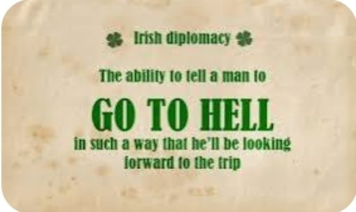 #OnJasonsTripToHell he was welcomed by the Irish 😈