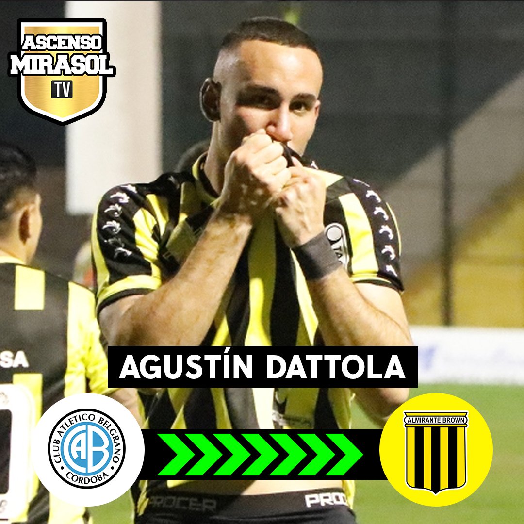 #MercadoDePases | Agustín Dattola regresa al Almirante Brown tras su préstamo en Belgrano de Córdoba