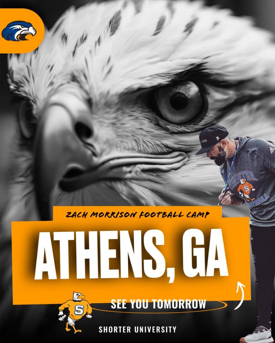 Back in the Peach State tomorrow‼️
📍Athens, GA
…hmorrisonfootballcamps.totalcamps.com/shop/EVENT