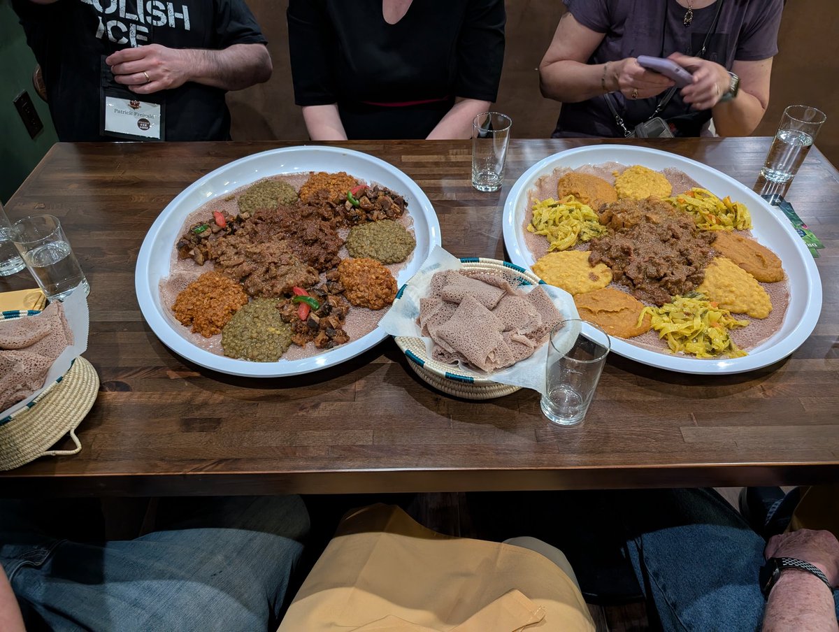 Just a bunch of crazy kids at Stokercon piling into my mom's car to cruise the town.

The Ethiopian food was incredible.