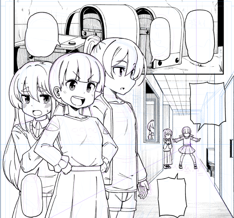 skebのリクエストの依頼者様、お待たせしてすみません。
仕上げを行って、期日には間に合わせますのであとすこしお待ちください。 