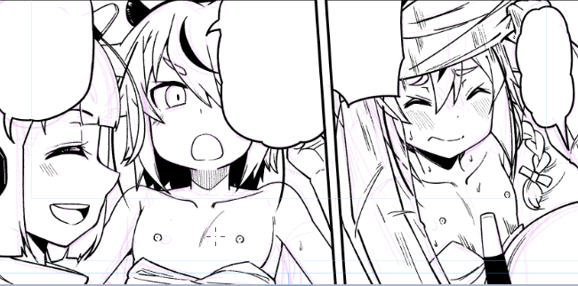 skebのリクエストの依頼者様、お待たせしてすみません。
仕上げを行って、期日には間に合わせますのであとすこしお待ちください。 