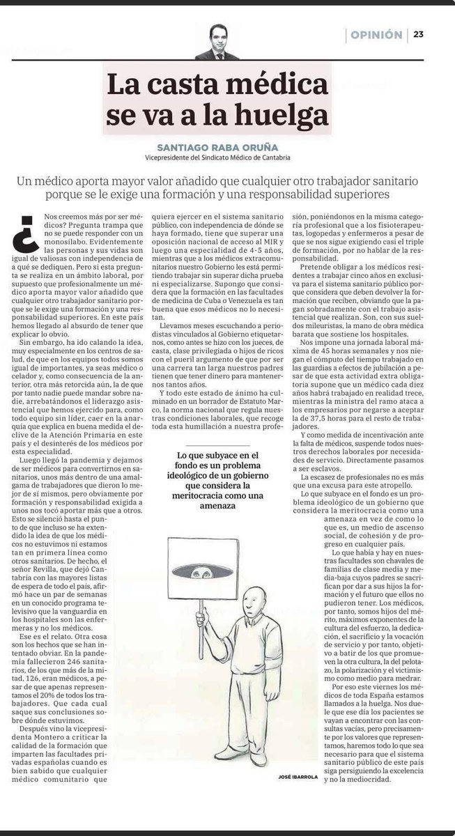 Alucinando con la ranciedad y clasismo de este artículo. ¿Y el párrafo sobre atención primaria? Que “está calando la idea de que en los equipos somos todos igual de importantes” dice. Y que eso explica nuestro declive. Tremenda vergüenza y repugnancia, de verdad