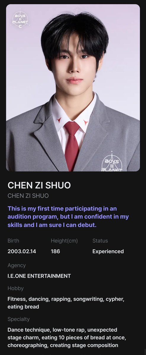 QCYN3FanGirl's tweet photo. If you haven't watched Chen Zishuo's focus cam yet, then you should. I actually voted for him on the blind pick, and when I got to know his name, I read his profile. He specializes in dancing. His moves are on the beat, and his energy is good.

#ChenZiShuo #Boys2Planet https://t.co/ZvMDsx3f6x