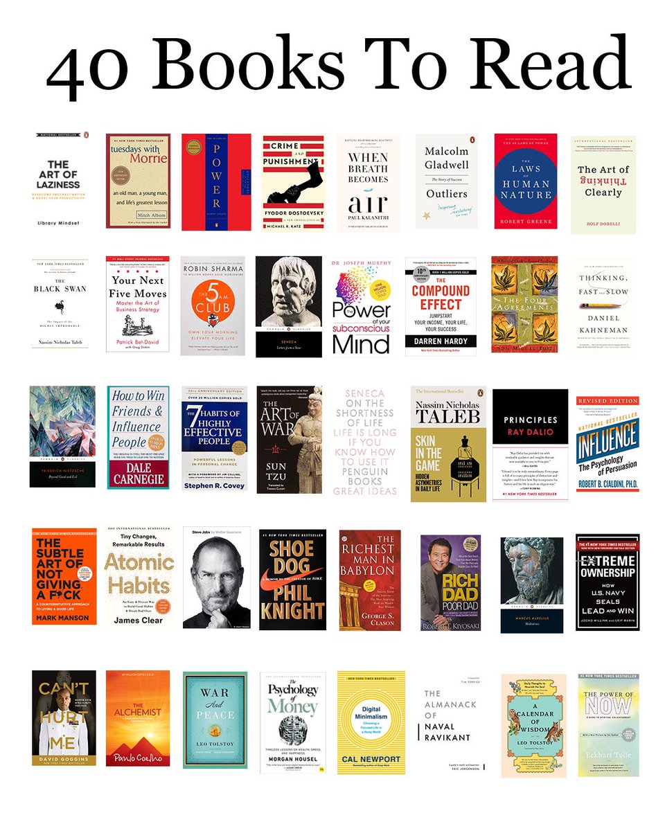 40 Books To Read