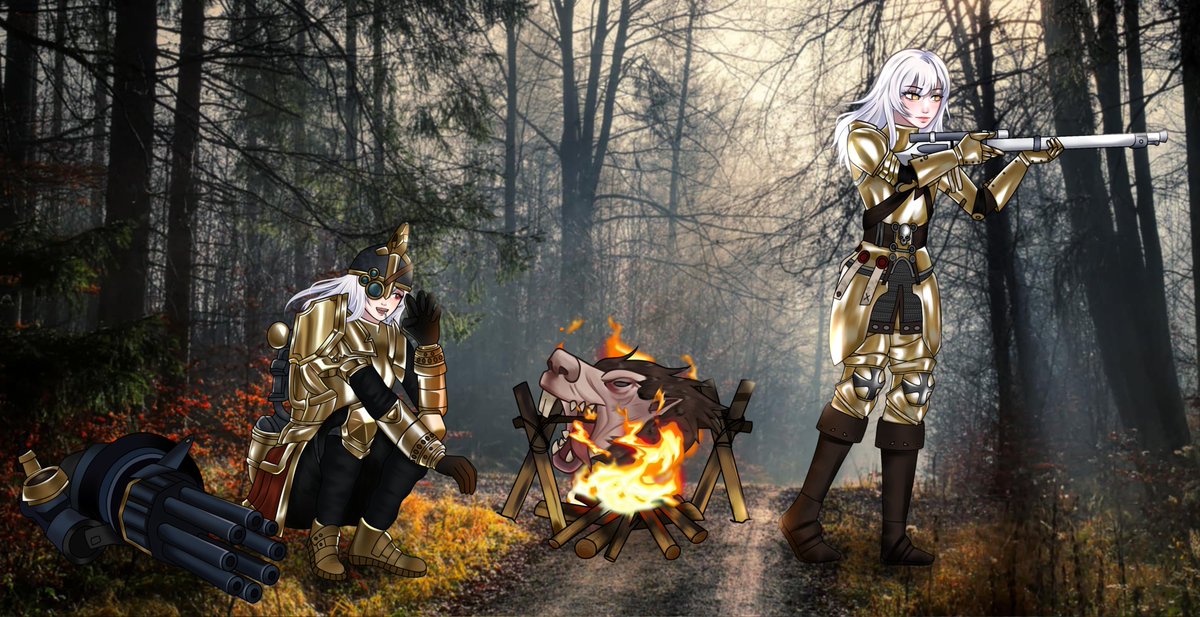 NothingRand0m's tweet photo. TreatTide #NIKKE #NIKKEfanart #Vermintide #Kruber #warhammerfanart https://t.co/sYxDVCtOdn