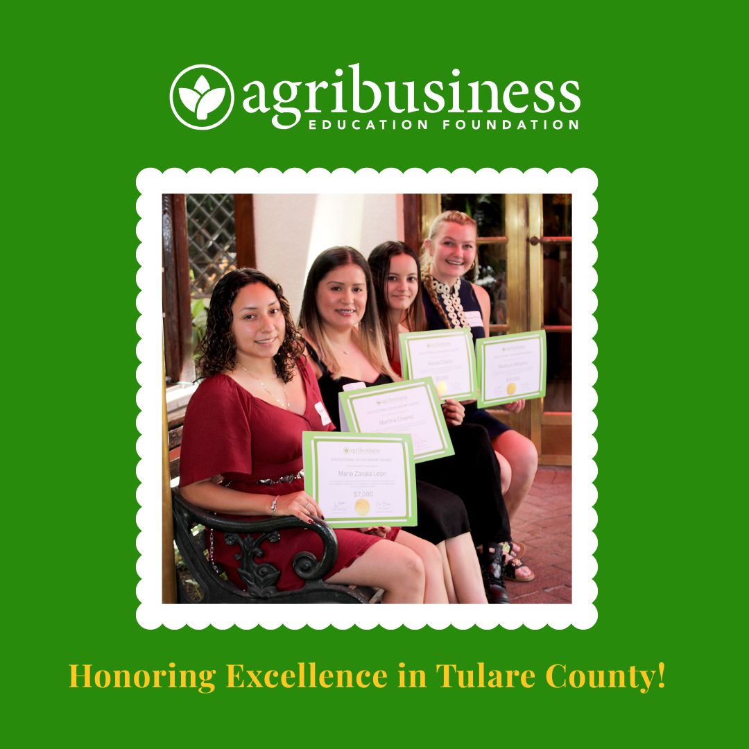 Congrats to the 5 Agribusiness Education Foundation Scholarship winners recognized in Tulare County! 🌟
$24,000 was awarded to support their educational journeys. We’re proud to support their efforts.
#AEFScholarship #TulareCounty #AgEducation
