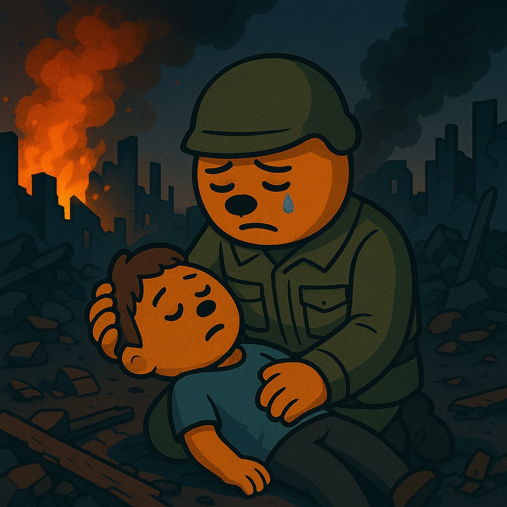 No one is born to be a refugee…  
They just want to live.

🕊️ Speak up for innocent souls.  
#NoMoreWar #PeaceForAll #BearForPeace #PeaceBear #BNBchain <a href="/heyibinance/">Yi He</a>