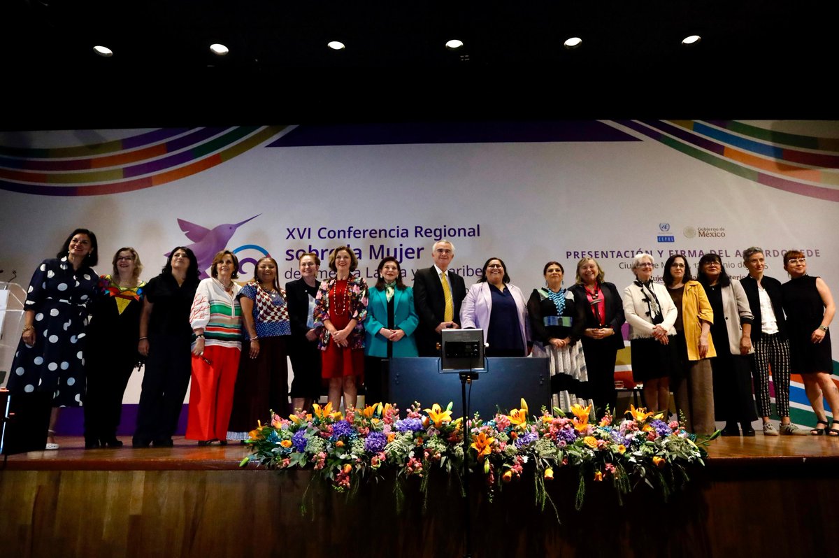COMUNICADO CONJUNTO. "Después de 50 años, México será sede de la XVI Conferencia Regional sobre la Mujer de América Latina y el Caribe".

gob.mx/sre/prensa/des…