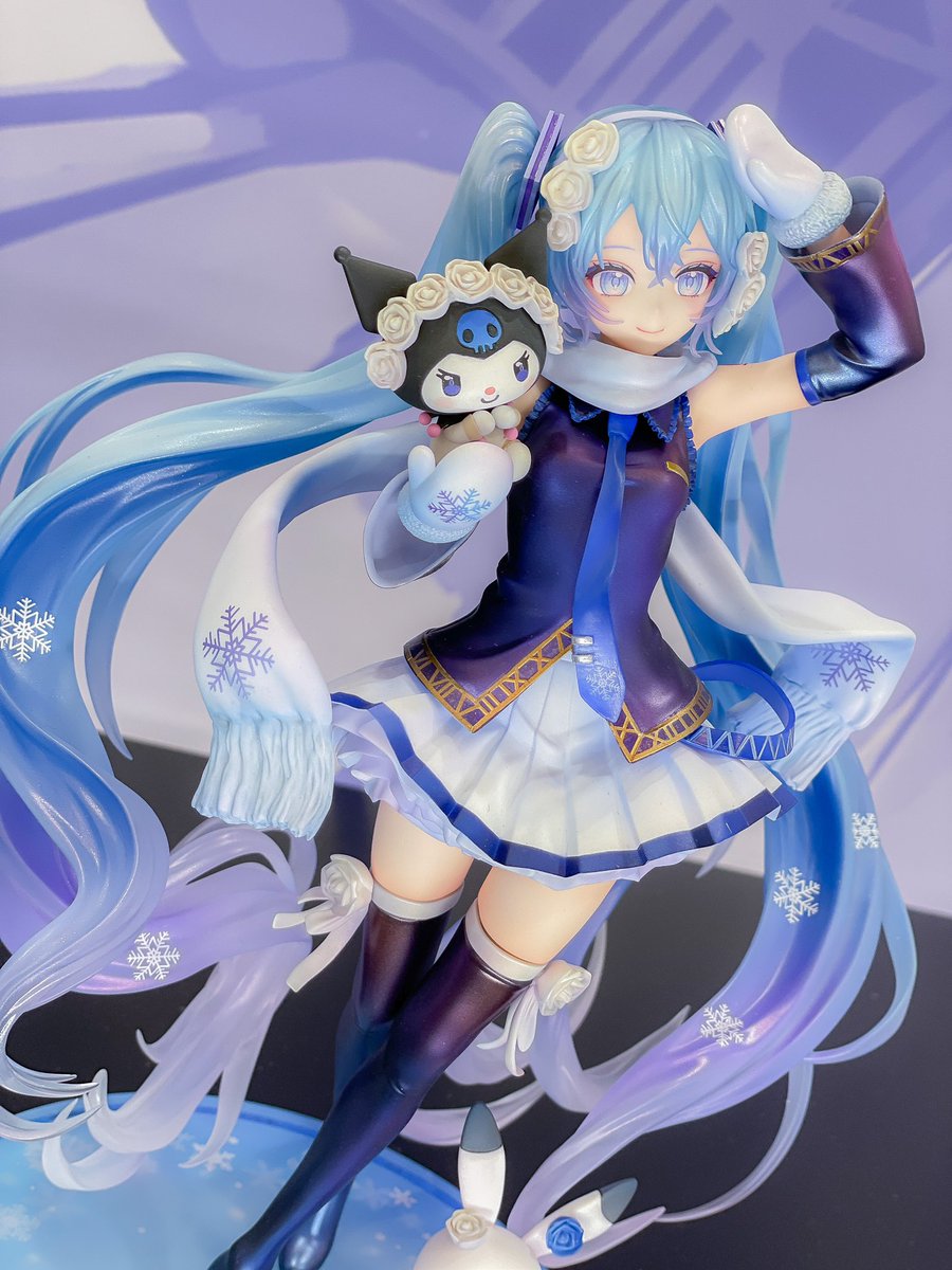 雪ミクさんとクロミさんという神フィギュア🩵🤍 #スマフェス #グッスマ