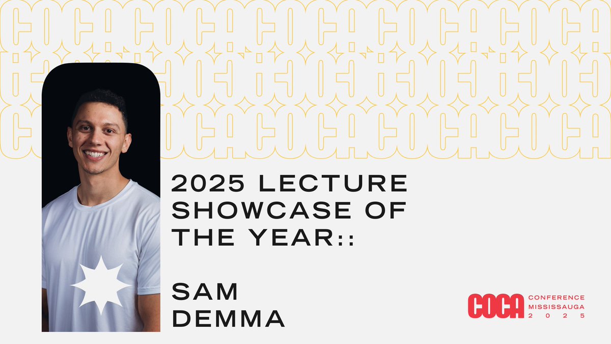 The Lecture showcase of the Year award goes to a speaker who leads and inspires students on campuses 💫 This speaker has an unwavering commitment to making a difference through “small consistent actions” every day

Our 2025 COCA Lecture Showcase of the Year goes to Sam Demma 🌟