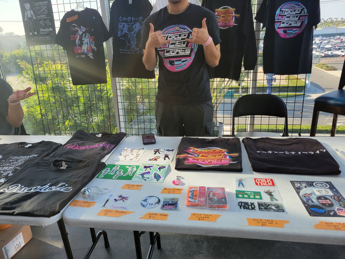 Merch table is up! Come on for some merch featuring the artists playing today!

#TokyoCityLights2025