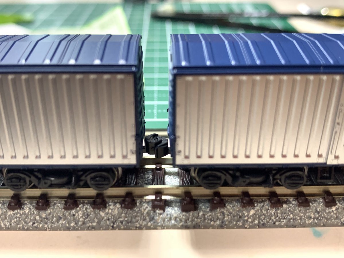 Nekogami901's tweet photo. #YMProject
＃KATO
＃カートレイン九州

車間短縮ナックルアダプター。
ええ感じね♪🥰 https://t.co/CvEYDwjAlG