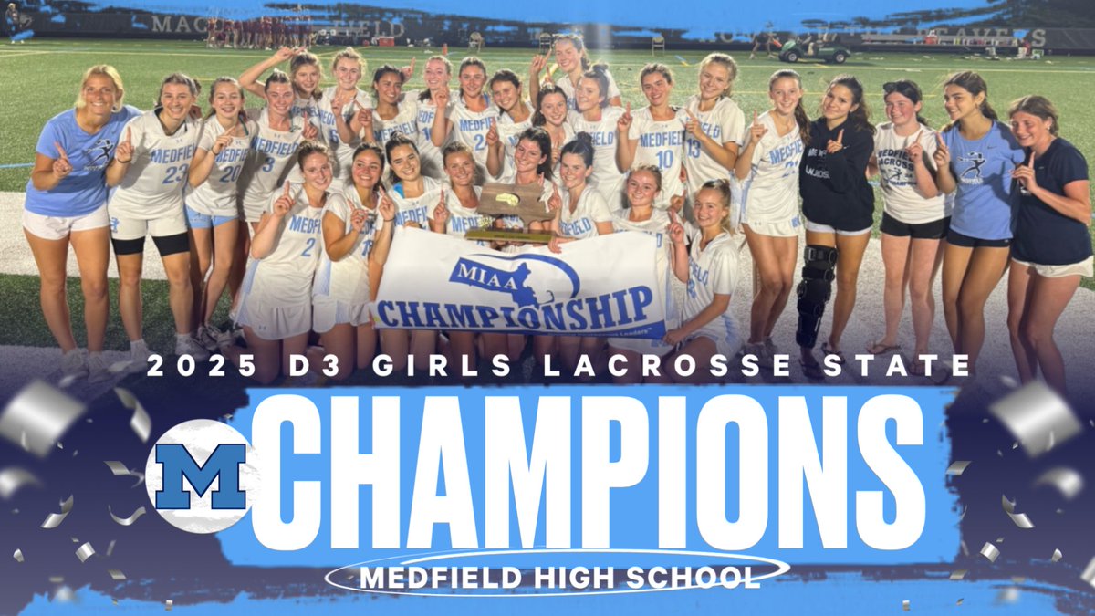 Medfield Athletics (@medfieldad) on Twitter photo Your D3 <a href="/MIAA033/">MIAA</a> Girls Lacrosse 🥍 State Championship:
<a href="/MedGlax/">Medfield Girls Lax</a>
<a href="/coachmace/">Michael Mason</a> <a href="/TVLSportsMa/">TVL Sports Updates</a> <a href="/HometownWeekly/">Hometown Weekly</a> <a href="/MetroWestSports/">Daily News Sports</a> <a href="/GlobeSchools/">Boston Globe Schools</a> <a href="/BostonHeraldHS/">Danny Ventura</a> <a href="/BConn63/">Brendan Connelly</a> <a href="/TrevorHass/">Trevor Hass</a> Your D3 <a href="/MIAA033/">MIAA</a> Girls Lacrosse 🥍 State Championship:
<a href="/MedGlax/">Medfield Girls Lax</a>
<a href="/coachmace/">Michael Mason</a> <a href="/TVLSportsMa/">TVL Sports Updates</a> <a href="/HometownWeekly/">Hometown Weekly</a> <a href="/MetroWestSports/">Daily News Sports</a> <a href="/GlobeSchools/">Boston Globe Schools</a> <a href="/BostonHeraldHS/">Danny Ventura</a> <a href="/BConn63/">Brendan Connelly</a> <a href="/TrevorHass/">Trevor Hass</a>