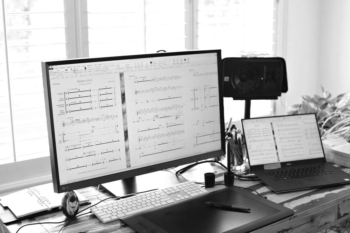 dosiamckay's tweet photo. I am deep in formatting of orchestral parts for Earthrise in preparation for the upcoming premiere. More about that later. 1/2 #composer #orchestra #symphonyorchestra #classicalmusic https://t.co/YyYst1heEf
