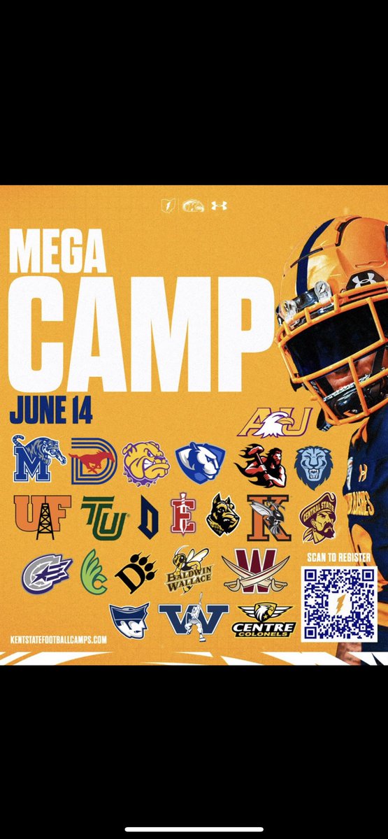 Excited for <a href="/KentStFootball/">Kent State Football</a> Mega Camp tomorrow! Ready to compete!
