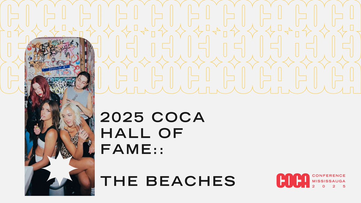 The Toronto-based band The Beaches are undeniably warm and unquestionably cool

Although the girls are all in their early 20s, they’ve been writing and performing together as a band for more than a decade

The 2025 COCA Hall of Fame award goes to.. The Beaches! 🌟