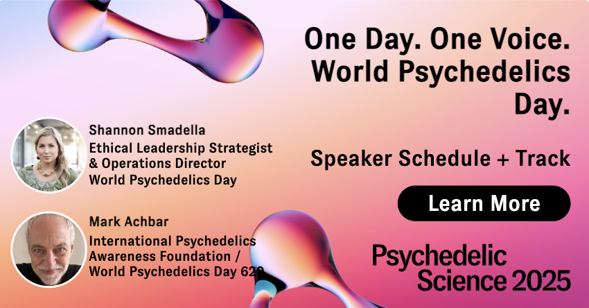 #WPD620 is proud to be speaking at #PS2025, the largest psychedelic conference of its kind! Join @maps__org  from June 16-20 for Psychedelic Science 2025. Come see our talk here: psychedelicscience.org/agenda
#worldpsychedelicsday #wpd620 #healingforall #unitednations #collaboration