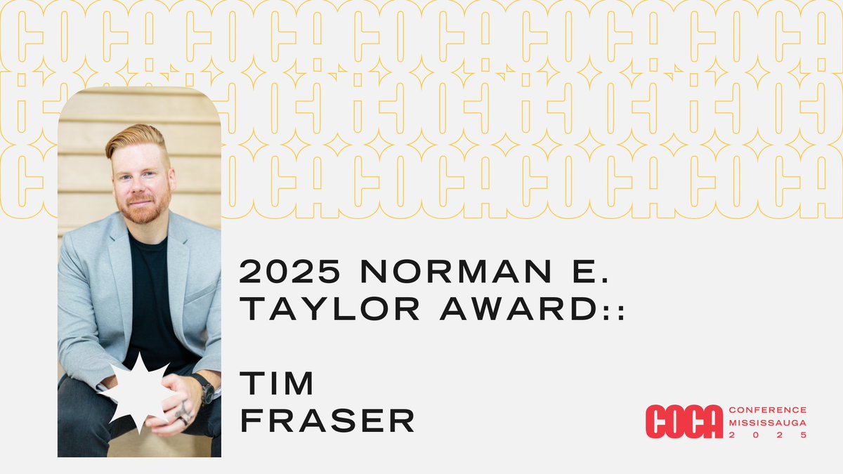 Tim is a proponent of putting people first, building great relationships, and works hard to bring joy and entertainment to people who need it most 

Congratulations to Tim Fraser, our 2025 recipient of the Norman E. Taylor COCA Founders Award 🌟