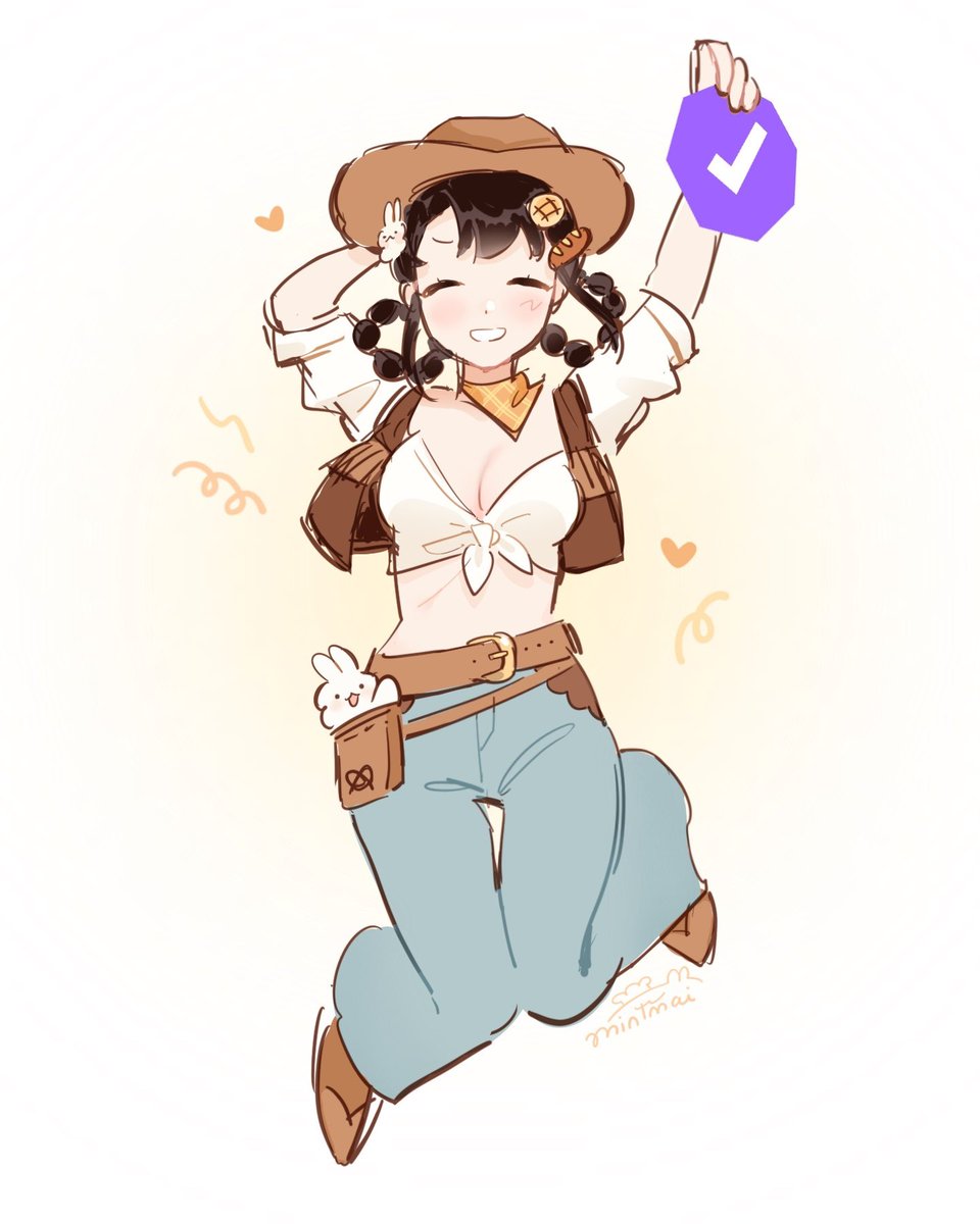 Howdy, partner! 🤠✨ #mintmaiART