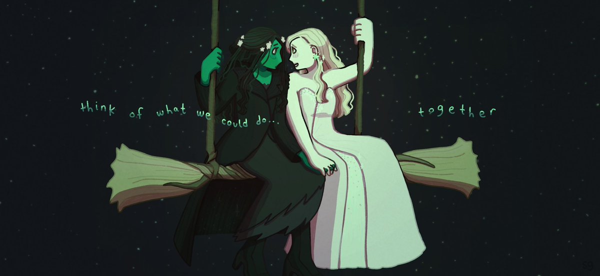 thespookytoad's tweet image. i’m out of caption ideas for these posts #WickedFanArt #wicked #gelphie #WickedForGood