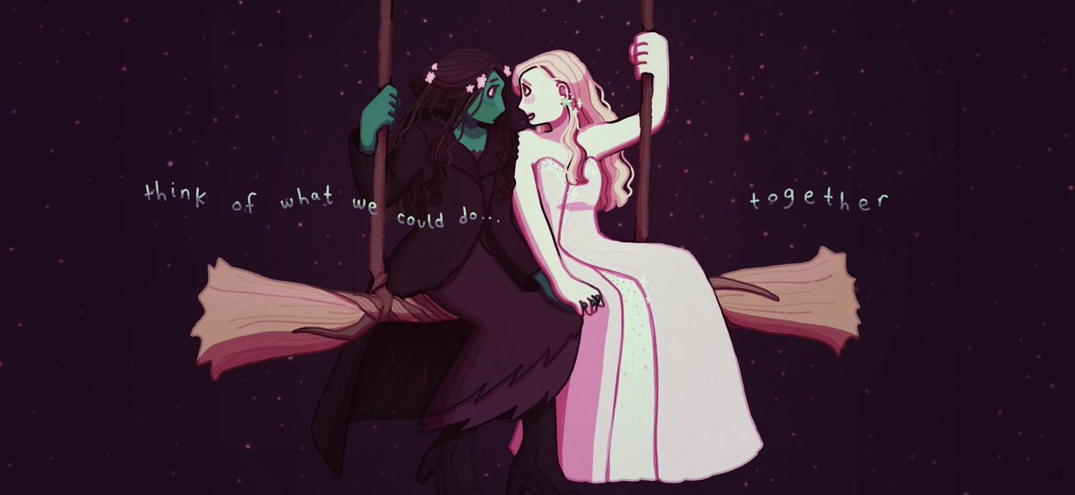 thespookytoad's tweet image. i’m out of caption ideas for these posts #WickedFanArt #wicked #gelphie #WickedForGood